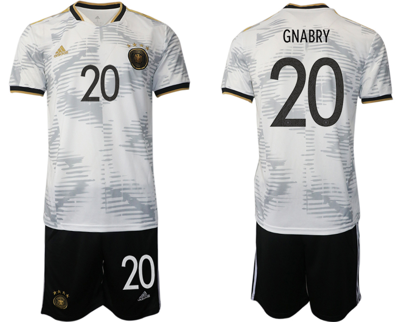Men 2022 World Cup National Team Germany home white #20 Soccer Jersey->youth soccer jersey->Youth Jersey